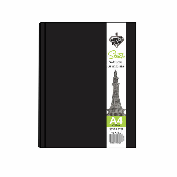 Superb Board Journal Hard Binding Sketchbook (Size A4).