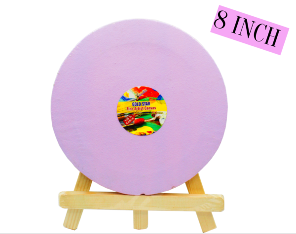 Multicolor Round Canvas Board 8 x 8'' Available In 4 Color. - Image 2