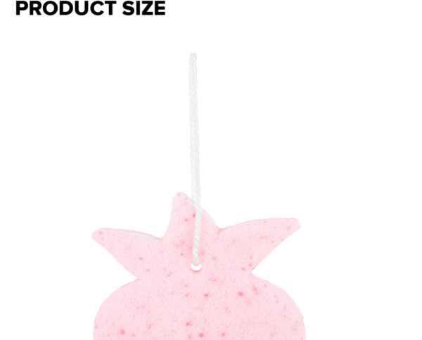 Fruit Series Facial Cleansing Puff (Strawberry). - Image 3