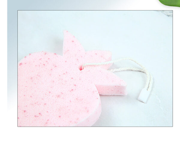 Fruit Series Facial Cleansing Puff (Strawberry). - Image 5