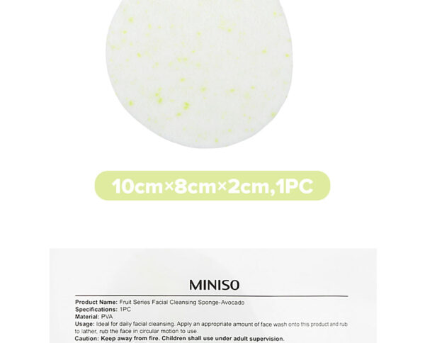 Fruit Series Facial Cleansing Sponge (Avocado). - Image 10