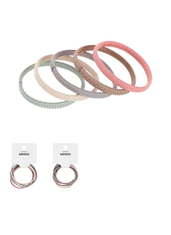 Seamless Rubber Band with Folds 5pcs(Colored) - Image 2