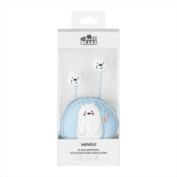 We Bare Bears Collection 4.0 In-ear Earphones with Storage Bag Model: 838 (Blue) - Image 2