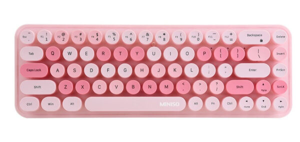 Fashion Wireless Keyboard Model: SK-676AG (Pink).