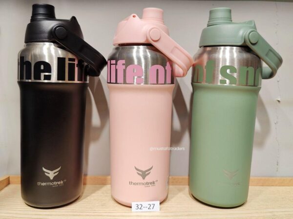 Life Travel Insulated Vacuum Thermos Flask Bottle (FAT 1200 ML) Thermos Coffee Thermos Flask Leak Proof Stainless Steel Coffee Hot Cold Drinks :Item Code: (33-27)