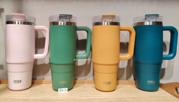 Tyeso Quencher 900ML Thermal Bottle Coffee Cup Vacuum Mug 304 Stainless Steel Water Bottle Non-slip Leak-Proof Thermos Insulated Cup: (Item Code:33-5),Available In 7 Colors: - Image 2