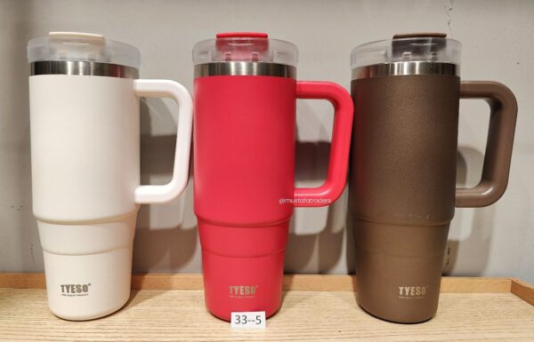 Tyeso Quencher 900ML Thermal Bottle Coffee Cup Vacuum Mug 304 Stainless Steel Water Bottle Non-slip Leak-Proof Thermos Insulated Cup: (Item Code:33-5),Available In 7 Colors: