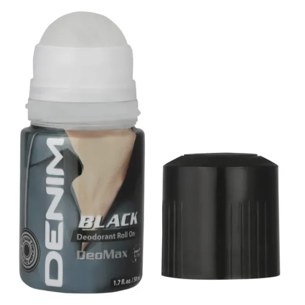 DENIM BLACK body deodorant Roll on for male, 50 ml. - Image 2