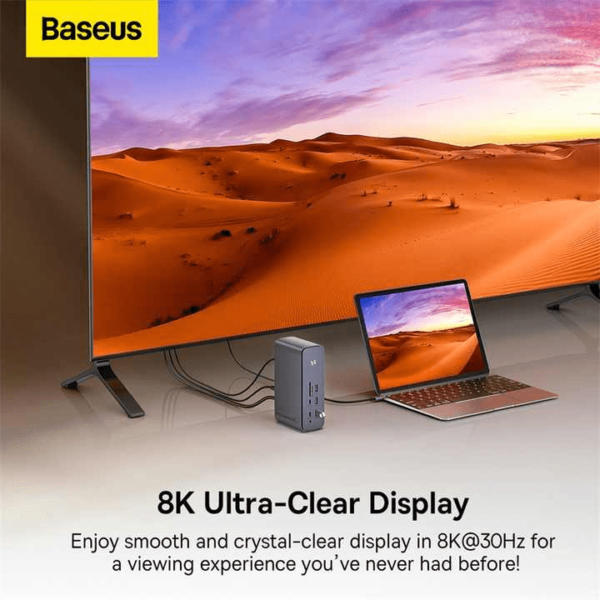 Baseus UnionJoy Pro17-Port Four-Screen Multifunctional HUB Docking Station - Image 4