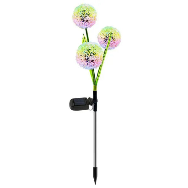 Pack of 2 | Solar 3-head onion flower ball (Random Colors). - Image 7
