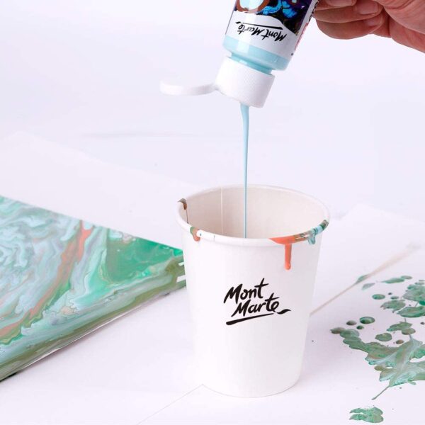 Mont Marte Pouring Acrylic Paint Set Premium 4 pc x 60 ml. - Image 8