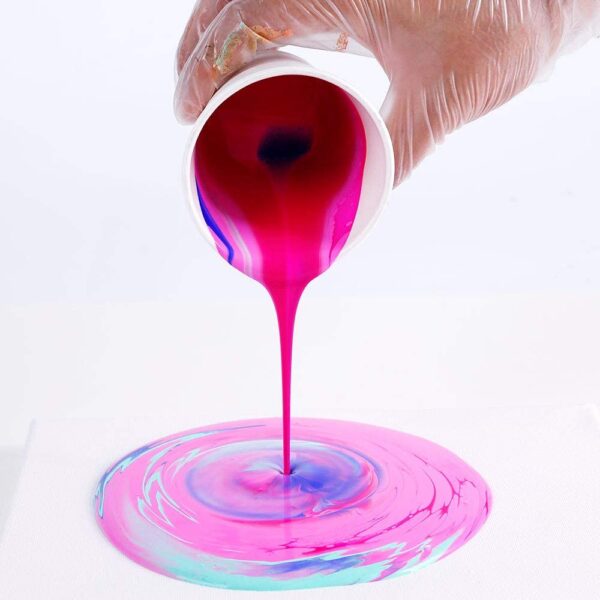 Mont Marte Pouring Acrylic Paint Premium Set Of 4 60 ml Aurora. - Image 4