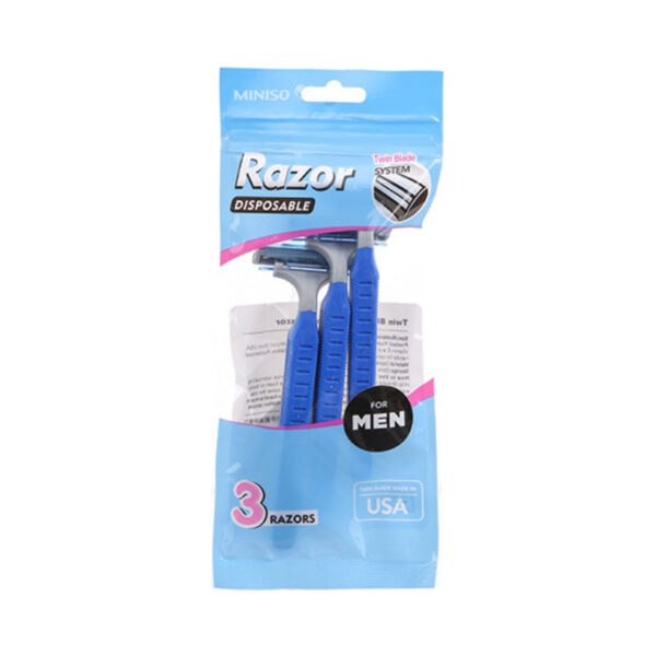 Twin Blade Disposable Razor For Men.