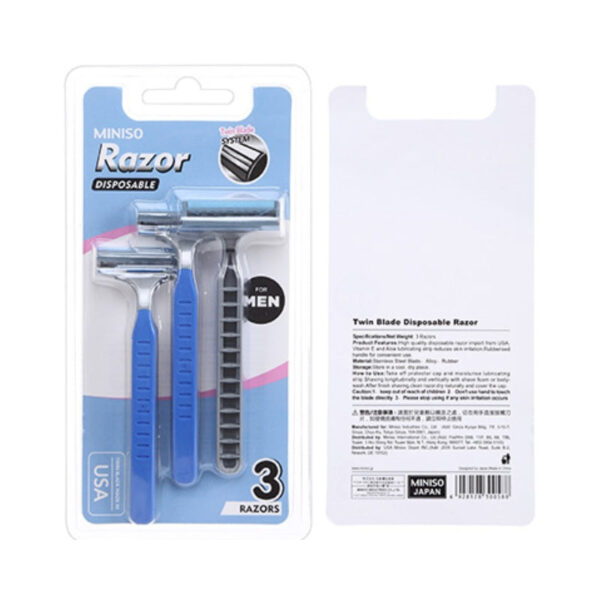 Twin Blade Disposable Razor For Men. - Image 3