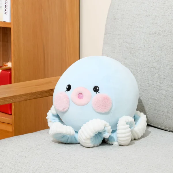 Ocean Series 3.0 9in. Light Blue Octopus Plush Toy - Image 2