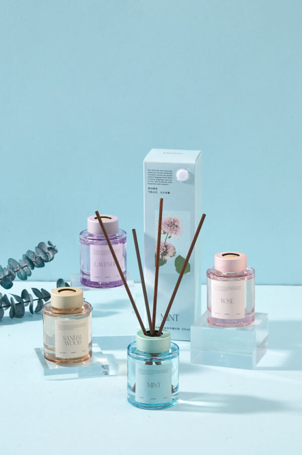 The Language of Flowers Series Reed Diffuser (British Mint, 100mL). - Image 3