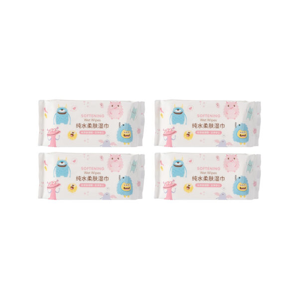 Monster Paradise Collection MINI Softening Wet Wipes (8 Wipes x 8 Pack). - Image 6