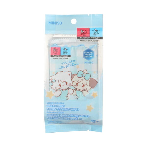 MIKKO Collection Ocean Mint Scent Cooling Wipes (10 Wipes).
