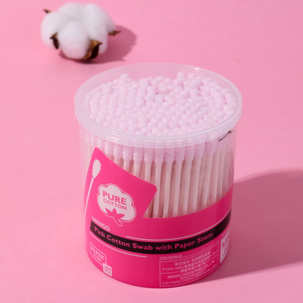 Pink Cotton Swab with Paper Stem (200 Pcs). - Image 7