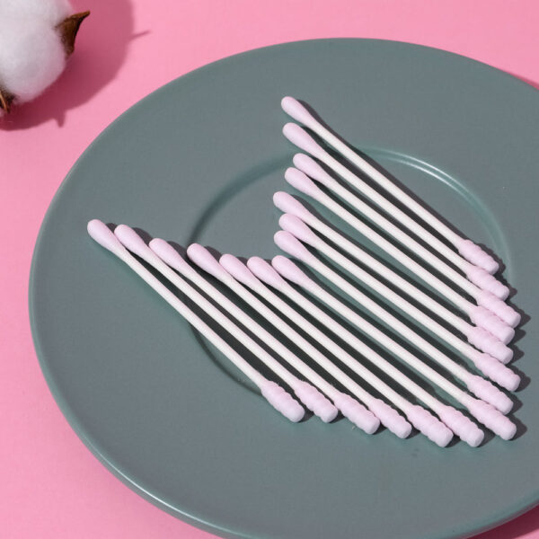 Pink Cotton Swab with Paper Stem (200 Pcs). - Image 5