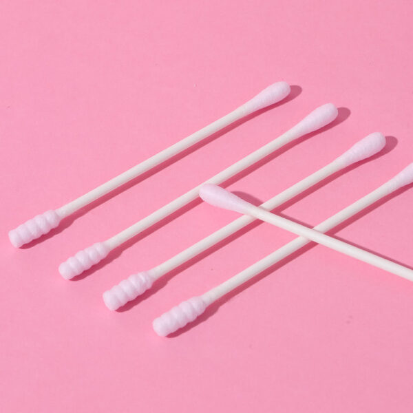 Pink Cotton Swab with Paper Stem (200 Pcs). - Image 4