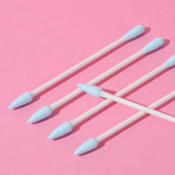 Blue Cotton Swab with Paper Stem (200 Pcs). - Image 3