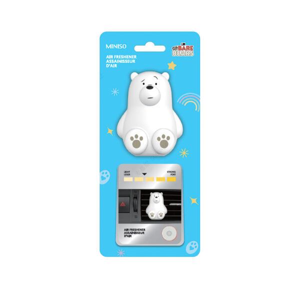 We Bare Bears Collection Car Air Freshener (Mint)(Ice Bear).