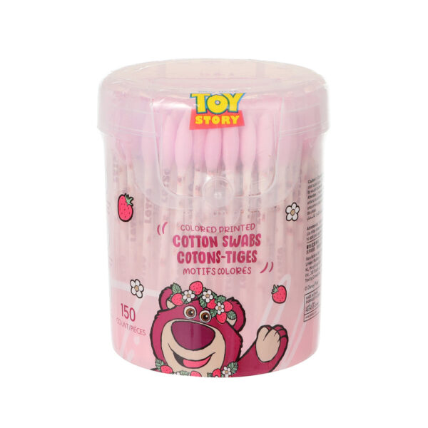 MINISO Disney Pixar Lotso Collection Colored Printed Cotton Swabs (150 Count).