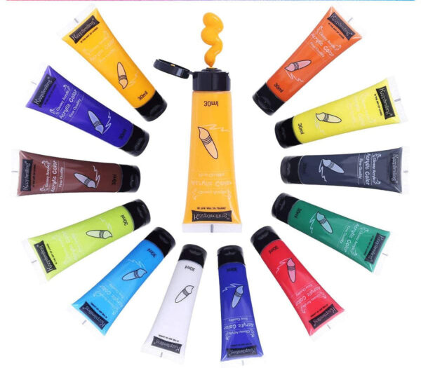 Keep Smiling Acrylic Paint 30 ml Set Of 24. - Image 2