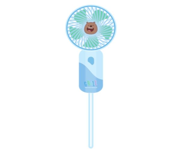 We Bare Bears Seaside Music Festival Collection Handheld Fan (Grizz)