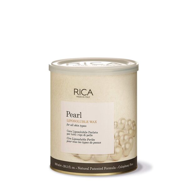 Rica Pearl Liposoluble Painless Hair Removal Wax For Men & Women| Quick & Easy Tan Removal Waxing For Face, Armpit & Body| 800 ml: