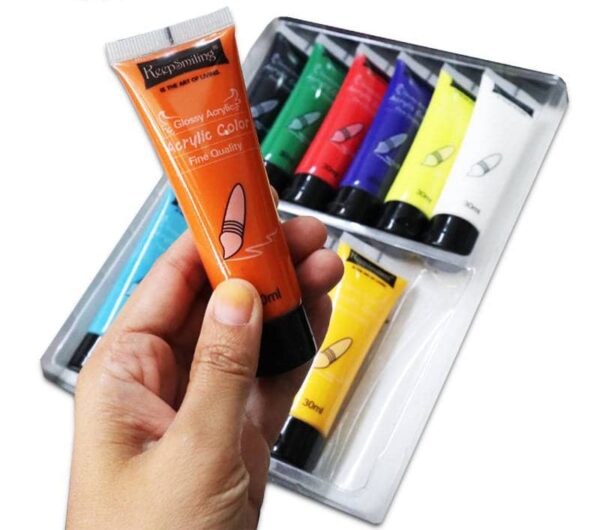 Keep Smiling Acrylic Paint 30 ml Set Of 24. - Image 3