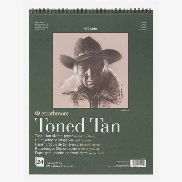 Strathmore Toned Tan 118gsm 11 Inches x 14 Inches.