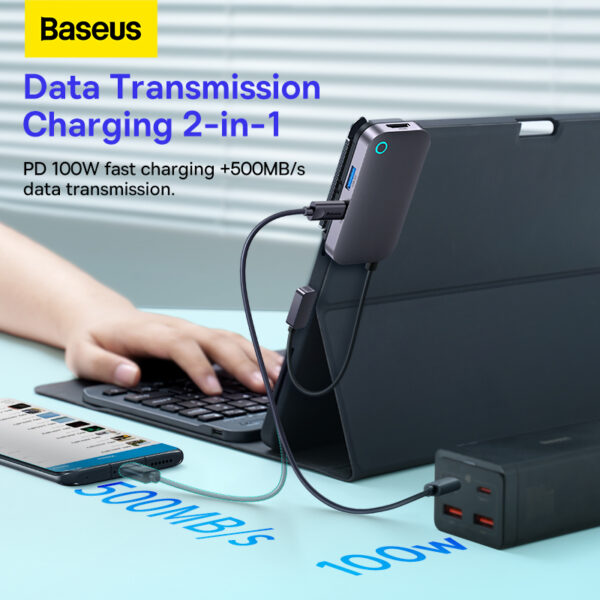 Baseus 4-Port Pad Joy Type-C HUB Adapter - Image 5