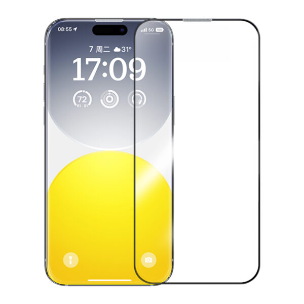 Baseus Sapphire Series Full-Coverage 9H Tempered Glass Screen Protector for iPhone 16 Pro Max - Image 4