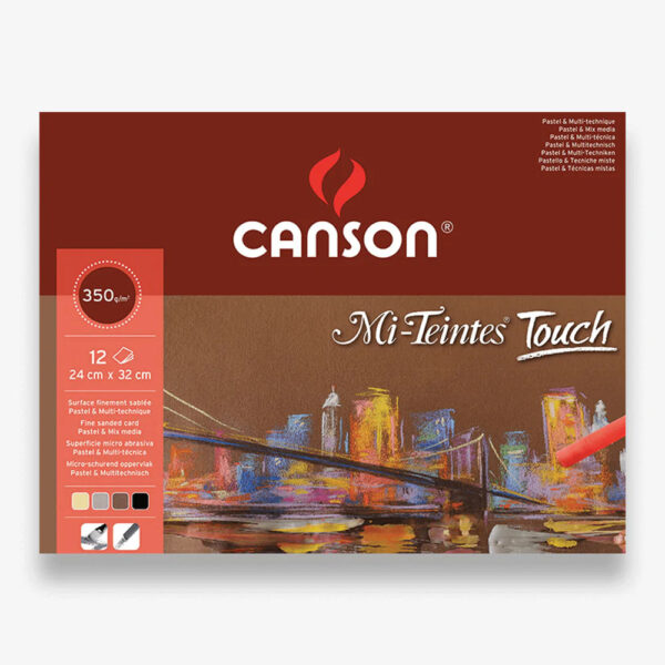 Canson Mi Teintes Touch Pastel Drawing Pad 24 cm x 32 cm 350gsm.