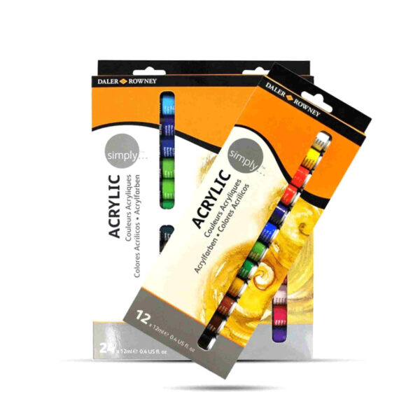 Daler Rowney Simply Acrylic Paint Set Of 12. - Image 3