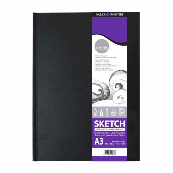 Daler Rowney Simply Hard Cover Sketchbook (Size A3).
