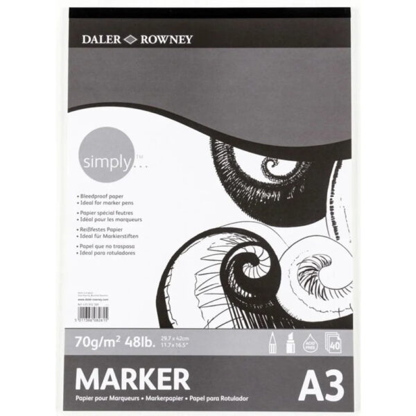 Daler Rowney Simply Marker Pad A3.