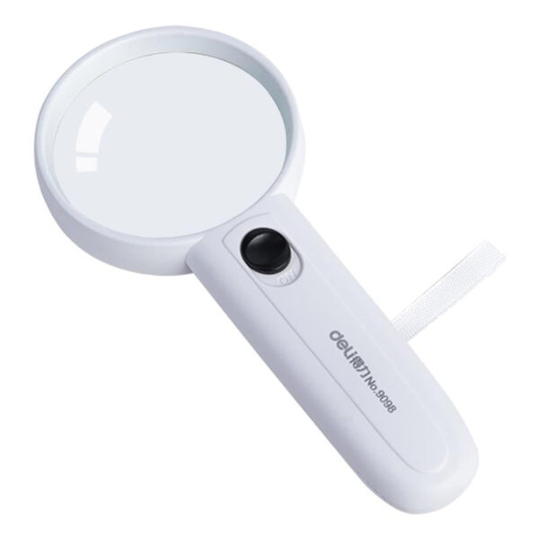 Deli Magnifying Glass 60 mm with LED Light E9098. - Image 5