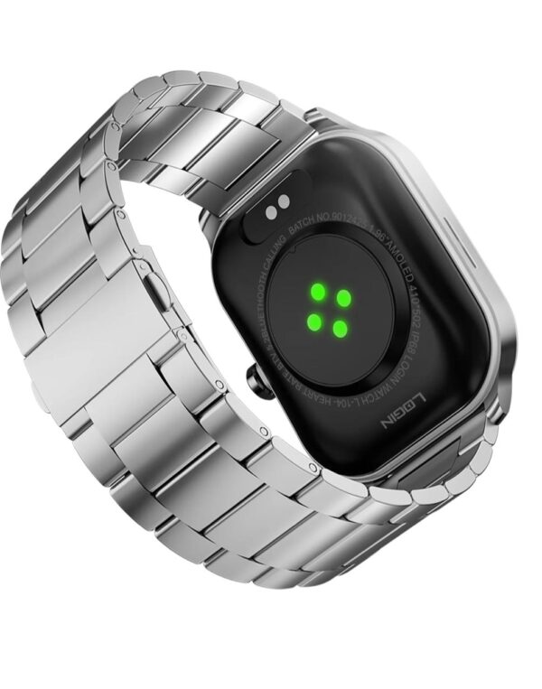 Login L-104 Elite Smart Watch, 1.96 Amoled Display, 100+ Sports Modes, Health & Fitness Tracking, Water & Dust Resistant. - Image 4