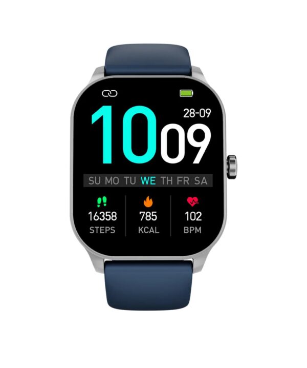 Login L-104 Elite Smart Watch, 1.96 Amoled Display, 100+ Sports Modes, Health & Fitness Tracking, Water & Dust Resistant. Color: Blue