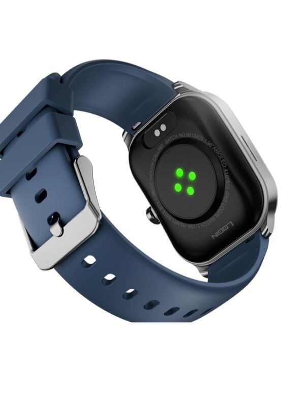 Login L-104 Elite Smart Watch, 1.96 Amoled Display, 100+ Sports Modes, Health & Fitness Tracking, Water & Dust Resistant. Color: Blue - Image 3