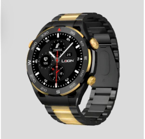 Login LT-W1 LUXE Watch, 1.43 Inches Display, 5.2 Bluetooth Version, Full Charge in 3 Hours, Water Resistance.