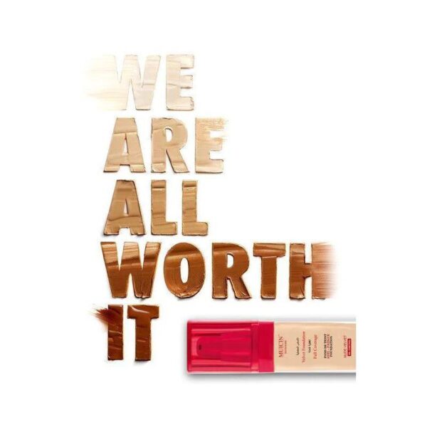 Nude Velvet Full Coverage Foundation – Maximum Smoothness, SPF 15, Shade Ivory-02. - Image 2