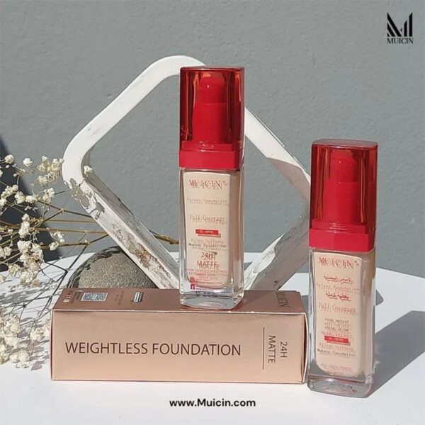Nude Velvet Full Coverage Foundation – Maximum Smoothness, SPF 15, Shade Ivory-02. - Image 6