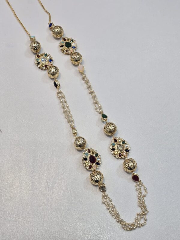 The Elegance & stylish of Pearls Multi stones Malas - Image 2