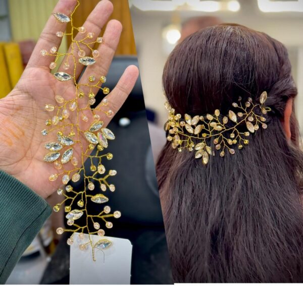 Fancy Wedding & Bridal Hair Comb Jewelry Flower Crystal Tiaras & Hair Accessories - Image 4