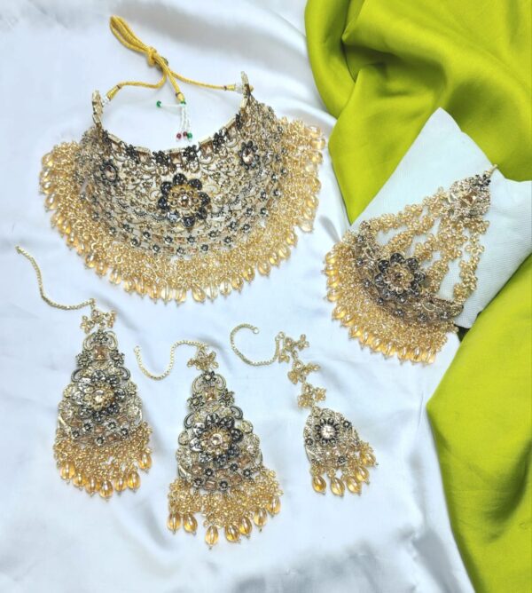 Zircon Collar Bridal wedding Set - Image 6