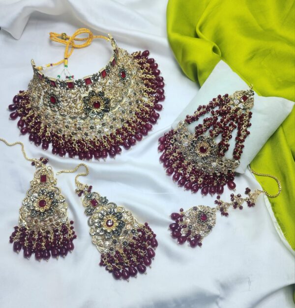 Zircon Collar Bridal wedding Set - Image 4